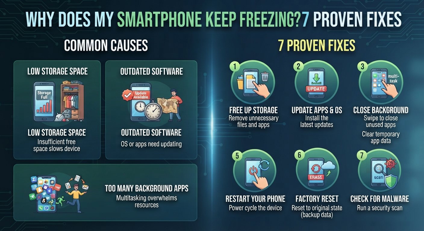 why does my smartphone keep freezing